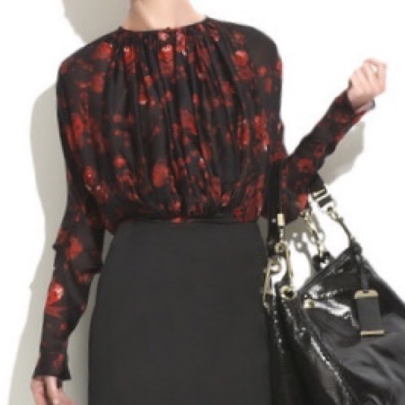 Alexander McQueen Fall 2009 Silk Floral Blouse EUC - Picture 3 of 8